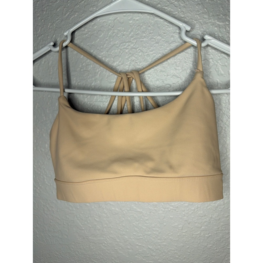 STRAPPY BACK Fabletics Sports Bra Womens XS Tan Good
